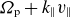 upper Omega Subscript normal p Baseline plus k Subscript parallel to Baseline v Subscript parallel to