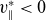 v Subscript parallel to Superscript asterisk Baseline less than 0