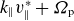 k Subscript parallel to Baseline v Subscript parallel to Superscript asterisk plus upper Omega Subscript normal p