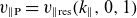 v Subscript parallel to normal upper P Baseline equals v Subscript parallel to normal r normal e normal s Baseline left parenthesis k Subscript parallel to Baseline comma 0 comma 1 right parenthesis