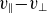 v Subscript parallel to Baseline minus v Subscript up tack