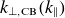 k Subscript up tack comma normal upper C normal upper B Baseline left parenthesis k Subscript parallel to Baseline right parenthesis