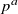 p Superscript a