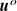 bold italic u Superscript o