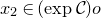 x 2 element of left parenthesis exp script upper C right parenthesis o