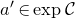 a prime element of exp script upper C