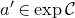 a prime element of exp script upper C