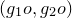 left parenthesis g 1 o comma g 2 o right parenthesis