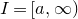 upper I equals left bracket a comma normal infinity right parenthesis