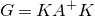 upper G equals upper K upper A Superscript plus Baseline upper K