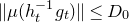 StartMetric mu left parenthesis h Subscript t Superscript negative 1 Baseline g Subscript t Baseline right parenthesis EndMetric less than or equals upper D 0