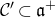 script upper C prime subset of German a Superscript plus
