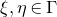 xi comma eta element of normal upper Gamma