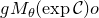 g upper M Subscript theta Baseline left parenthesis exp script upper C right parenthesis o