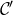 script upper C prime