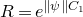 upper R equals e Superscript StartMetric psi EndMetric upper C 1