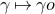 gamma right arrow from bar gamma o