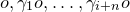 o comma gamma 1 o comma ellipsis comma gamma Subscript i plus n Baseline o