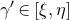 gamma prime element of left bracket xi comma eta right bracket