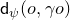 sans serif d Subscript psi Baseline left parenthesis o comma gamma o right parenthesis