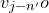 v Subscript j minus n prime Baseline o