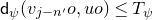 sans serif d Subscript psi Baseline left parenthesis v Subscript j minus n Sub Superscript prime Subscript Baseline o comma u o right parenthesis less than or equals upper T Subscript psi