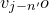 v Subscript j minus n prime Baseline o