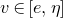 v element of left bracket e comma eta right bracket