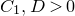upper C 1 comma upper D greater than 0