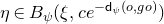 eta element of upper B Subscript psi Baseline left parenthesis xi comma c e Superscript minus sans serif d Super Subscript psi Superscript left parenthesis o comma g o right parenthesis Baseline right parenthesis