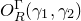 upper O Subscript upper R Superscript normal upper Gamma Baseline left parenthesis gamma 1 comma gamma 2 right parenthesis
