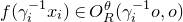 f left parenthesis gamma Subscript i Superscript negative 1 Baseline x Subscript i Baseline right parenthesis element of upper O Subscript upper R Superscript theta Baseline left parenthesis gamma Subscript i Superscript negative 1 Baseline o comma o right parenthesis