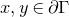 x comma y element of partial differential normal upper Gamma