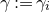 gamma colon equals gamma Subscript i