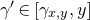 gamma prime element of left bracket gamma Subscript x comma y Baseline comma y right bracket