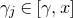 gamma Subscript j Baseline element of left bracket gamma comma x right bracket