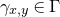 gamma Subscript x comma y Baseline element of normal upper Gamma