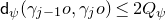 sans serif d Subscript psi Baseline left parenthesis gamma Subscript j minus 1 Baseline o comma gamma Subscript j Baseline o right parenthesis less than or equals 2 upper Q Subscript psi