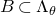 upper B subset of normal upper Lamda Subscript theta
