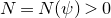 upper N equals upper N left parenthesis psi right parenthesis greater than 0