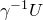 gamma Superscript negative 1 Baseline upper U
