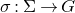 sigma colon normal upper Sigma right arrow upper G