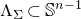 normal upper Lamda Subscript normal upper Sigma Baseline subset of double struck upper S Superscript n minus 1