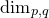 dimension Subscript p comma q