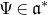 normal upper Psi element of German a Superscript asterisk