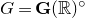 upper G equals bold upper G left parenthesis double struck upper R right parenthesis Superscript ring