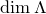 dimension normal upper Lamda