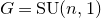 upper G equals upper S upper U left parenthesis n comma 1 right parenthesis