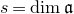 s equals dimension German a