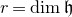 r equals dimension German h